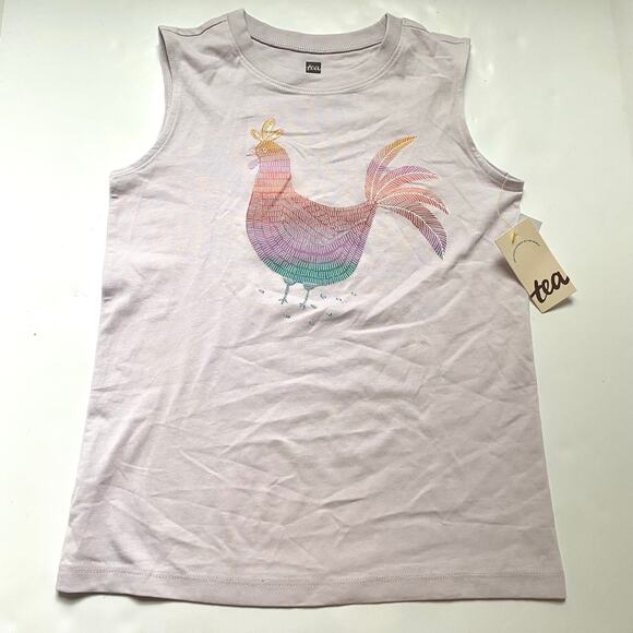 NEW Tea Collection Purple Chicken Tank Top - Picture 1 of 2